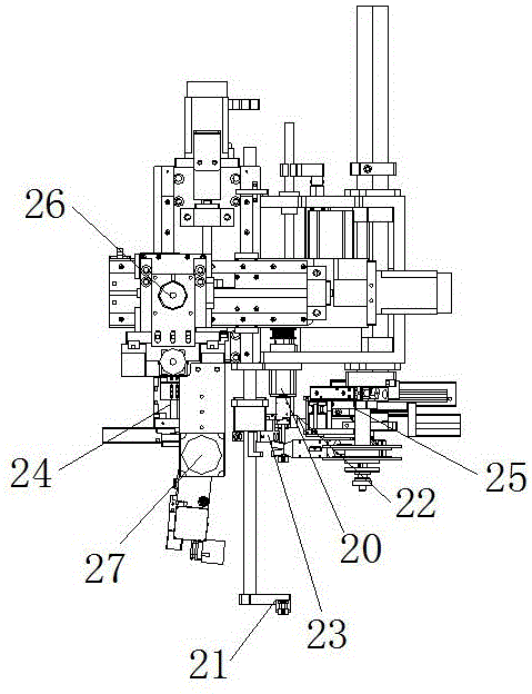 Robot with functions of automatic inserting of insulating sleeve, wire winding and glue coating