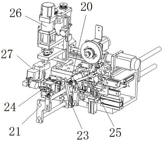 Robot with functions of automatic inserting of insulating sleeve, wire winding and glue coating