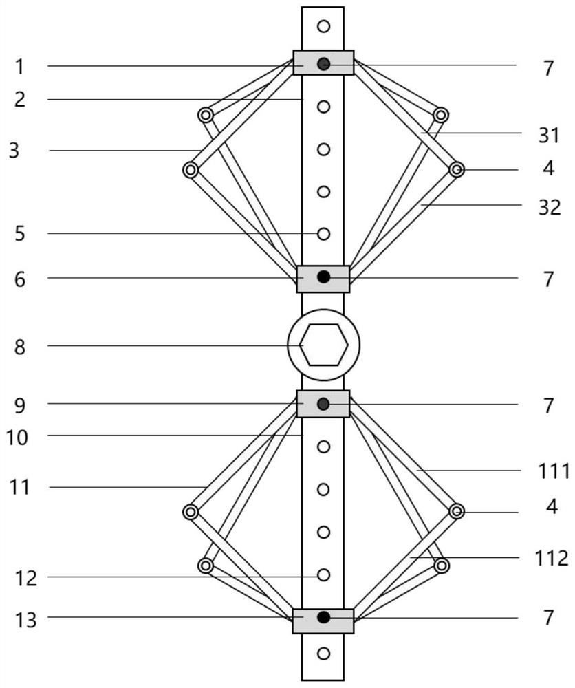 An adaptive protection device for weak parts of special-shaped sculptures