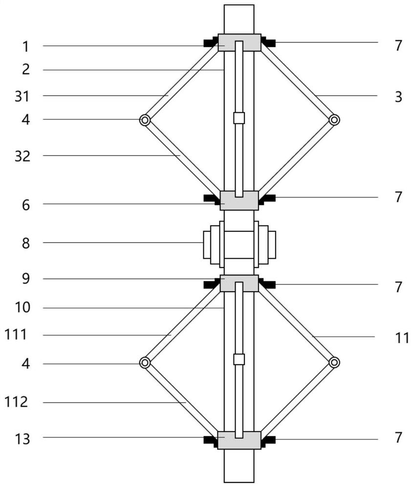 An adaptive protection device for weak parts of special-shaped sculptures