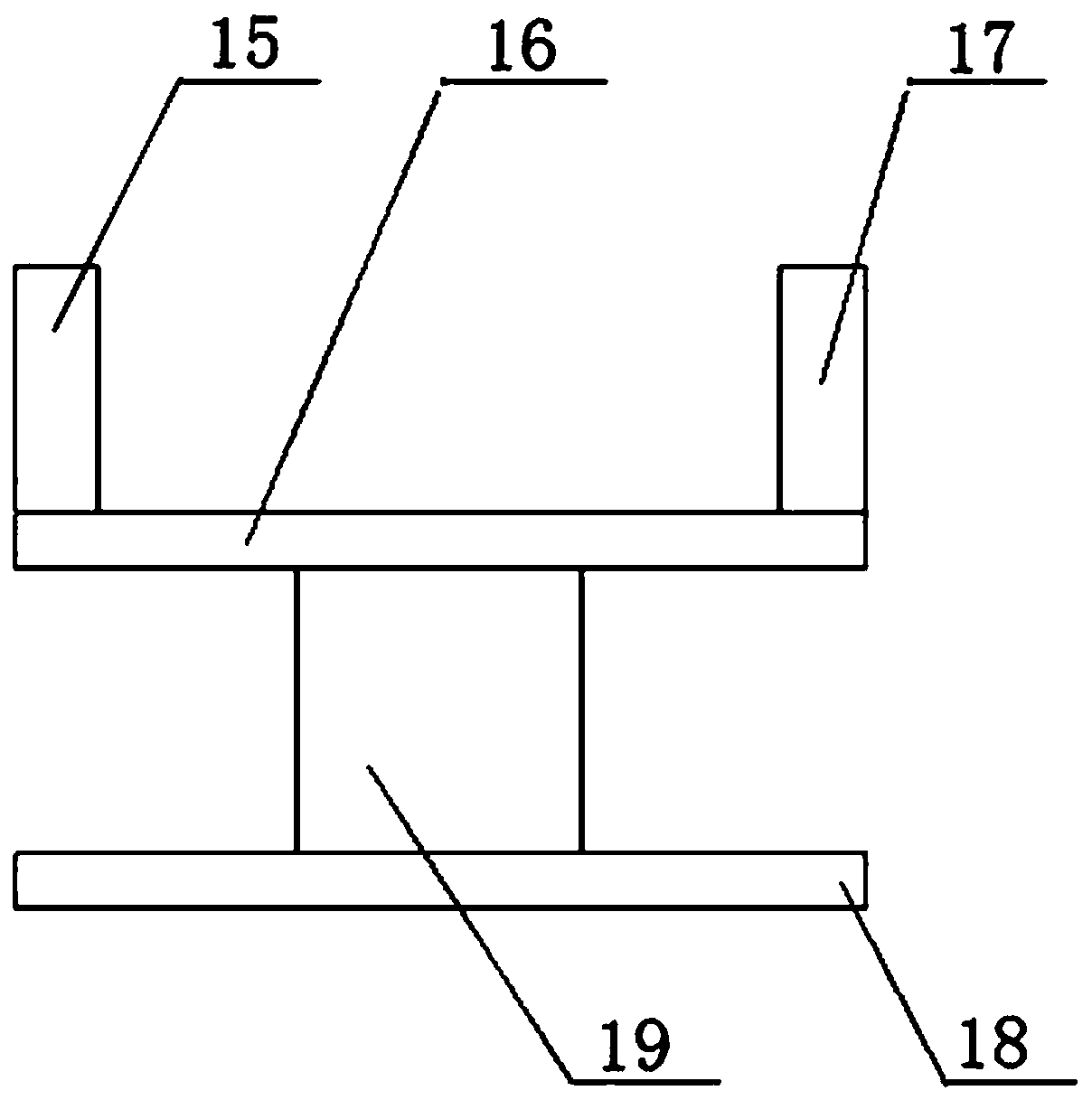 Force measuring device for excavation force of excavator and test device using force measuring device