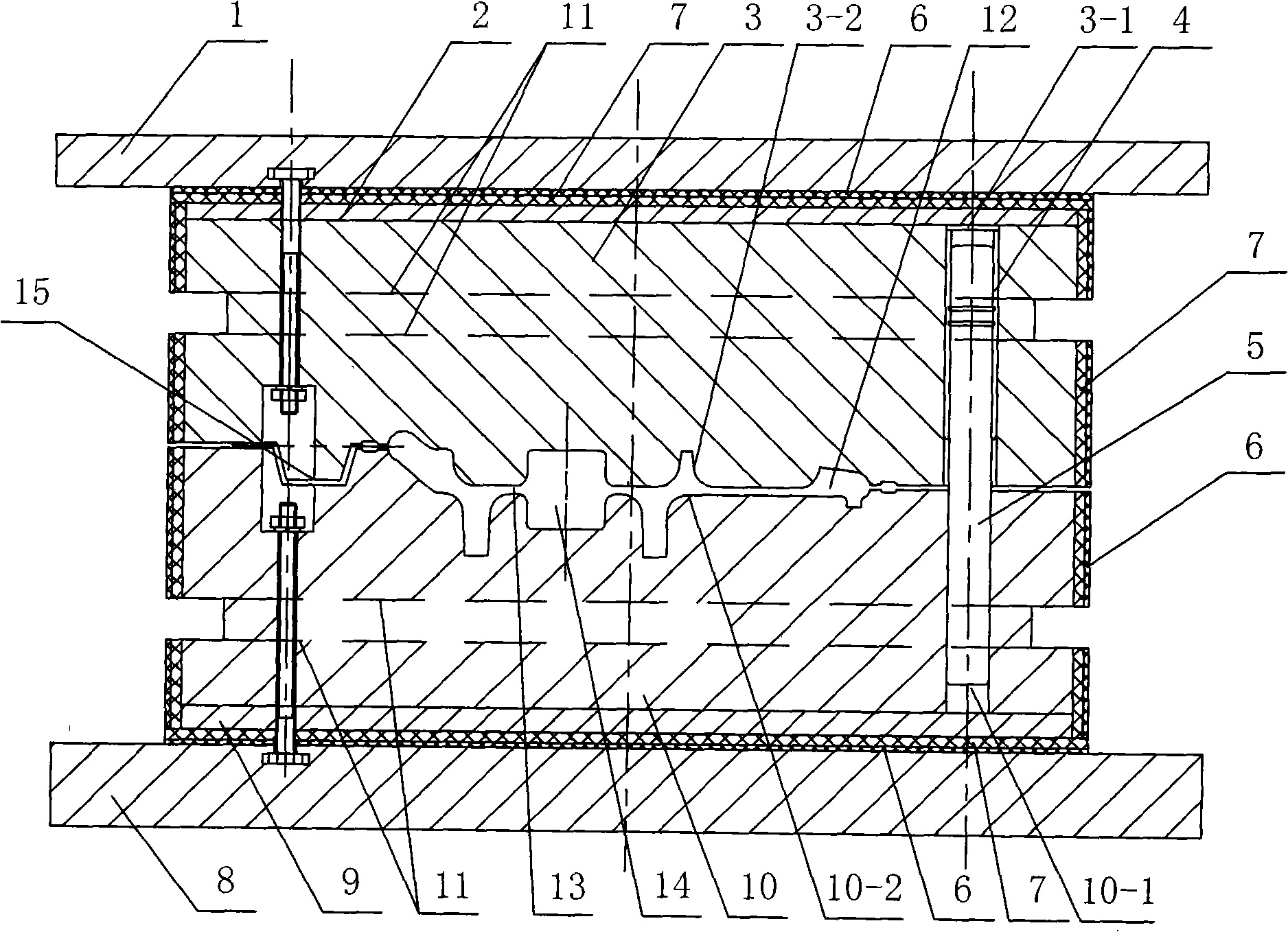 Aluminum alloy complex disc part isothermal precision forging process method