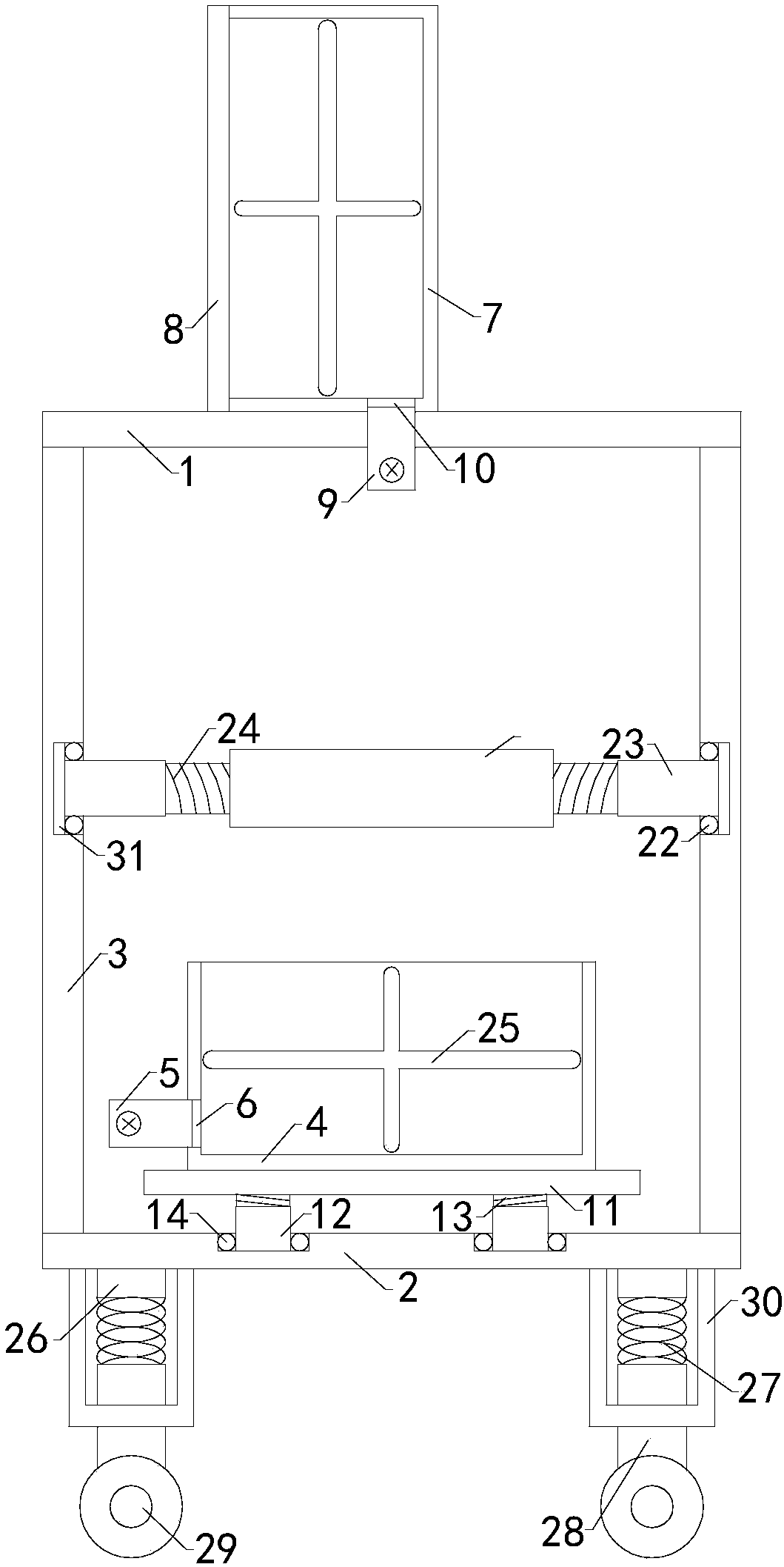 Auxiliary device for detecting permeation coefficient of finished products for concrete production