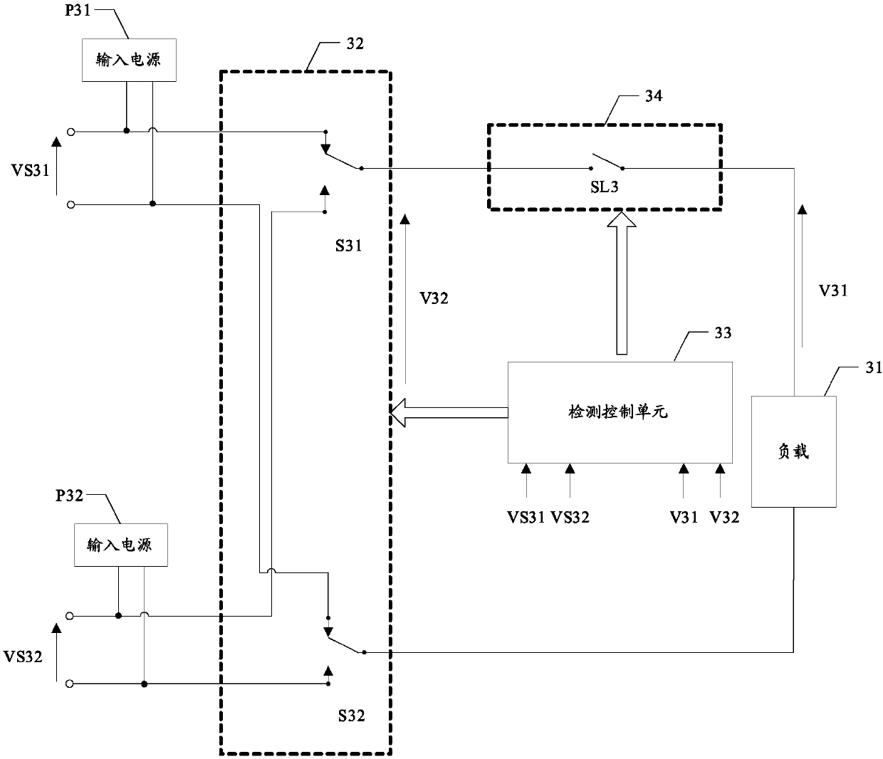 Input power supply selection circuit