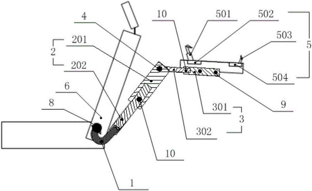 Automobile seat folding table