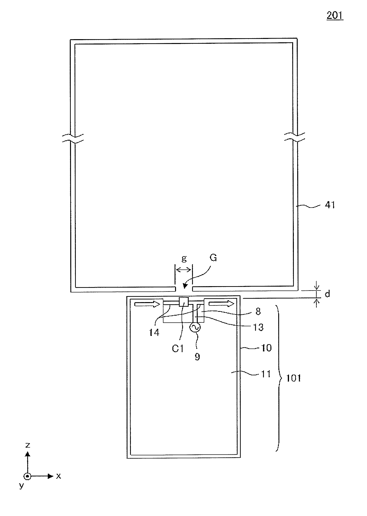 Antenna device and electronic apparatus