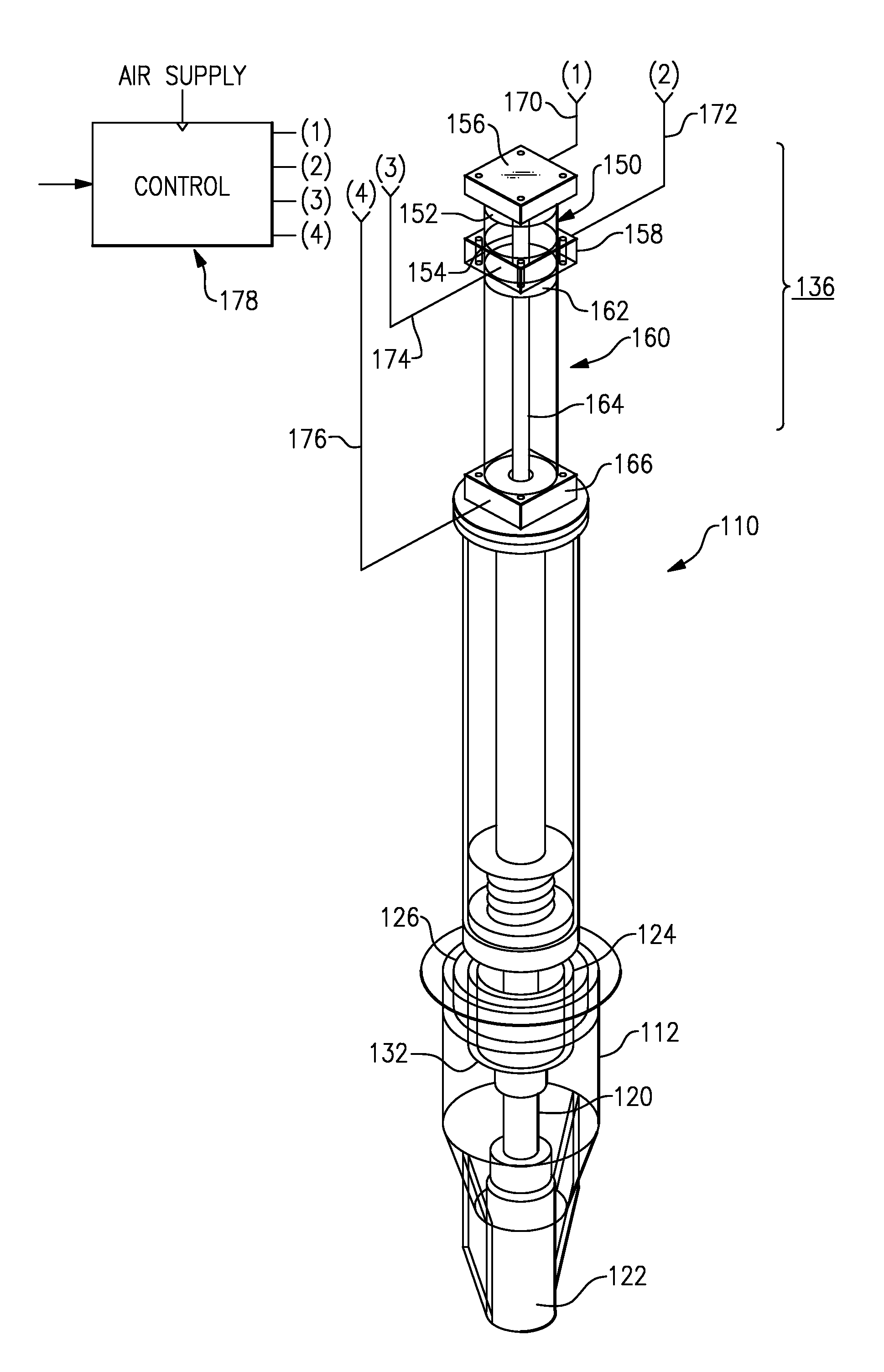 Crust breaker and ore dispenser