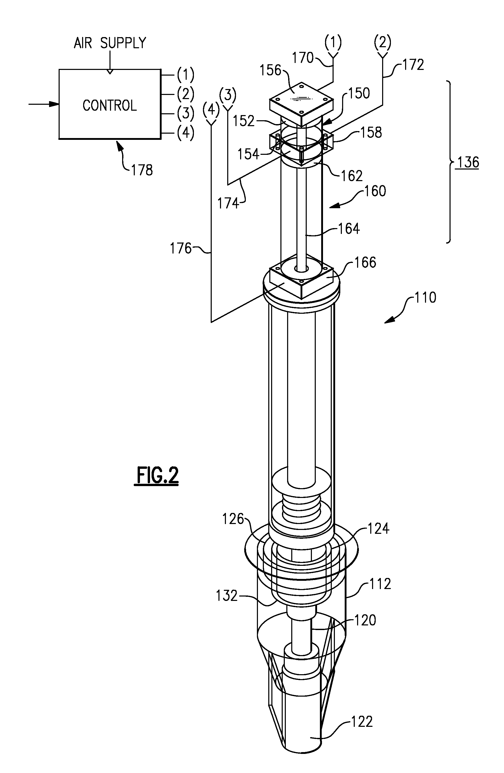 Crust breaker and ore dispenser