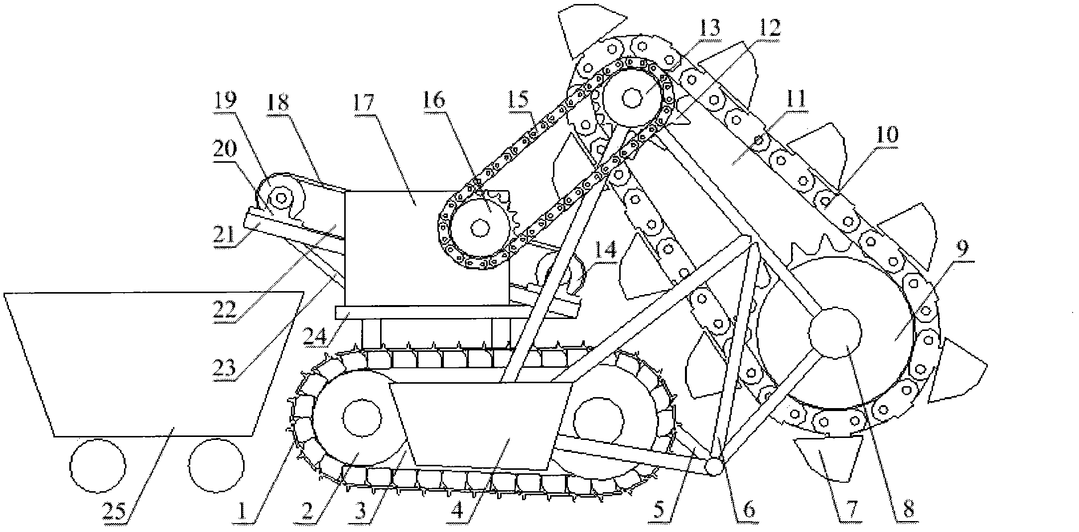 Silt removing machine for sewage-discharging channels