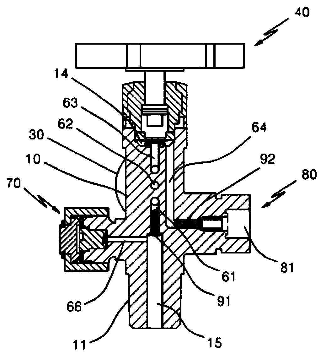 Cylinder comprising fluid pressure adjustment valve having improved storage capability