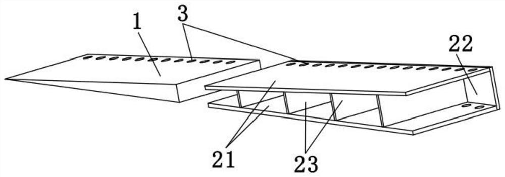 A device for adjusting the web formwork of box girder at the transition curve and its application method