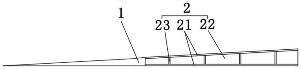 A device for adjusting the web formwork of box girder at the transition curve and its application method