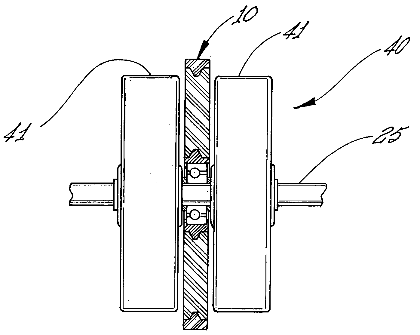 Compound shock absorbing wheel