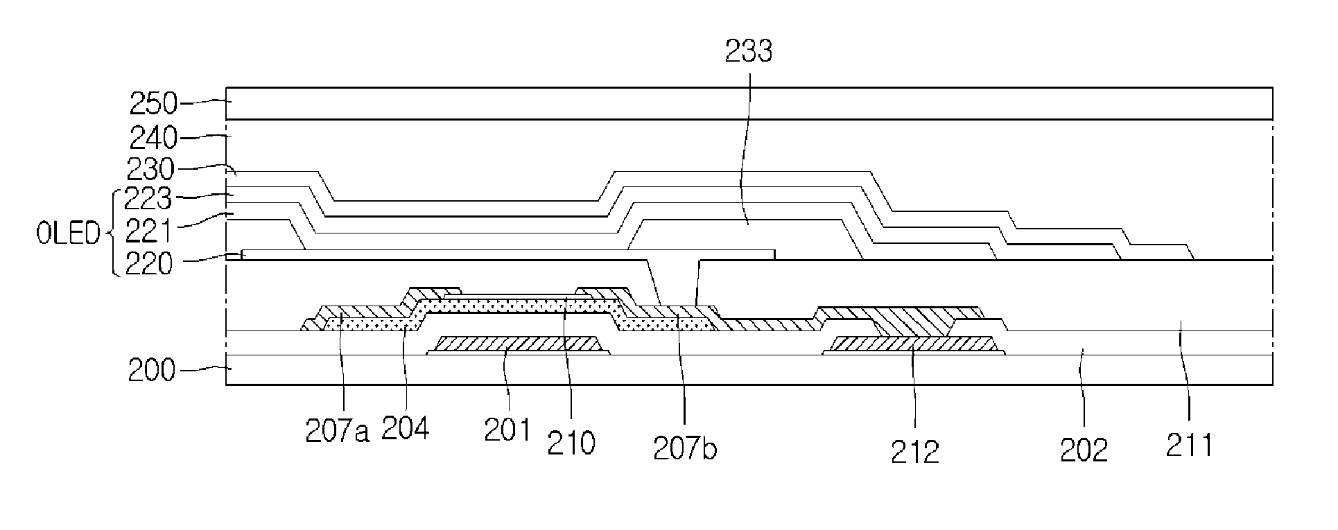 Method for manufacturing organic light emitting diode display device