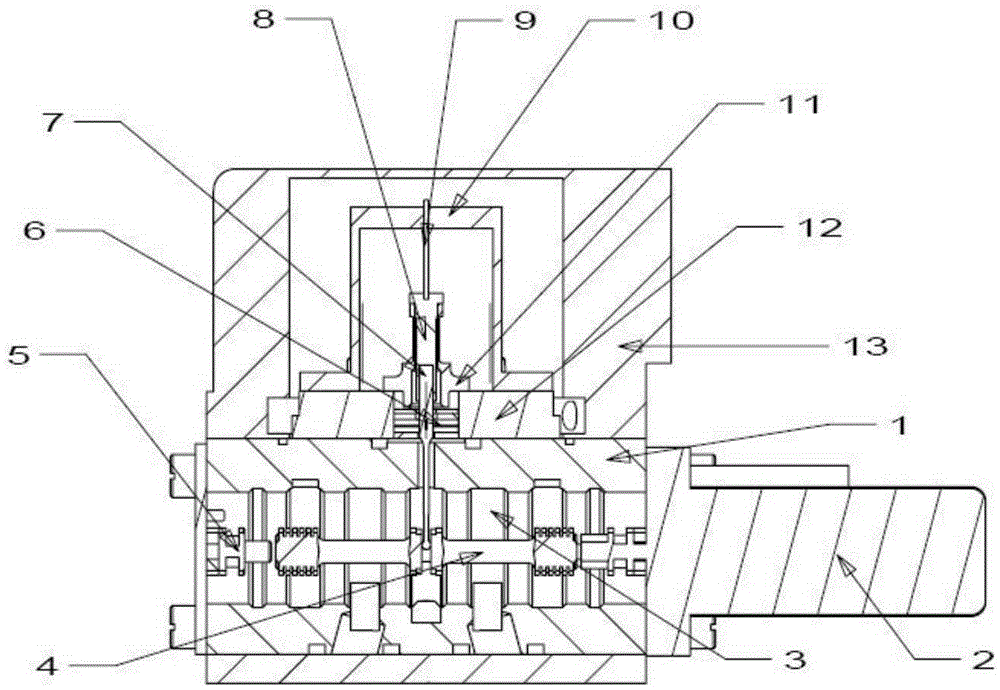 Deflecting plate jet flow electro-hydraulic servo valve based on piezoelectric structure