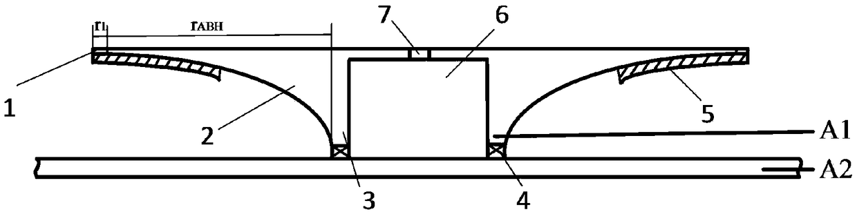 Vibration damping and noise reduction device of acoustic black hole