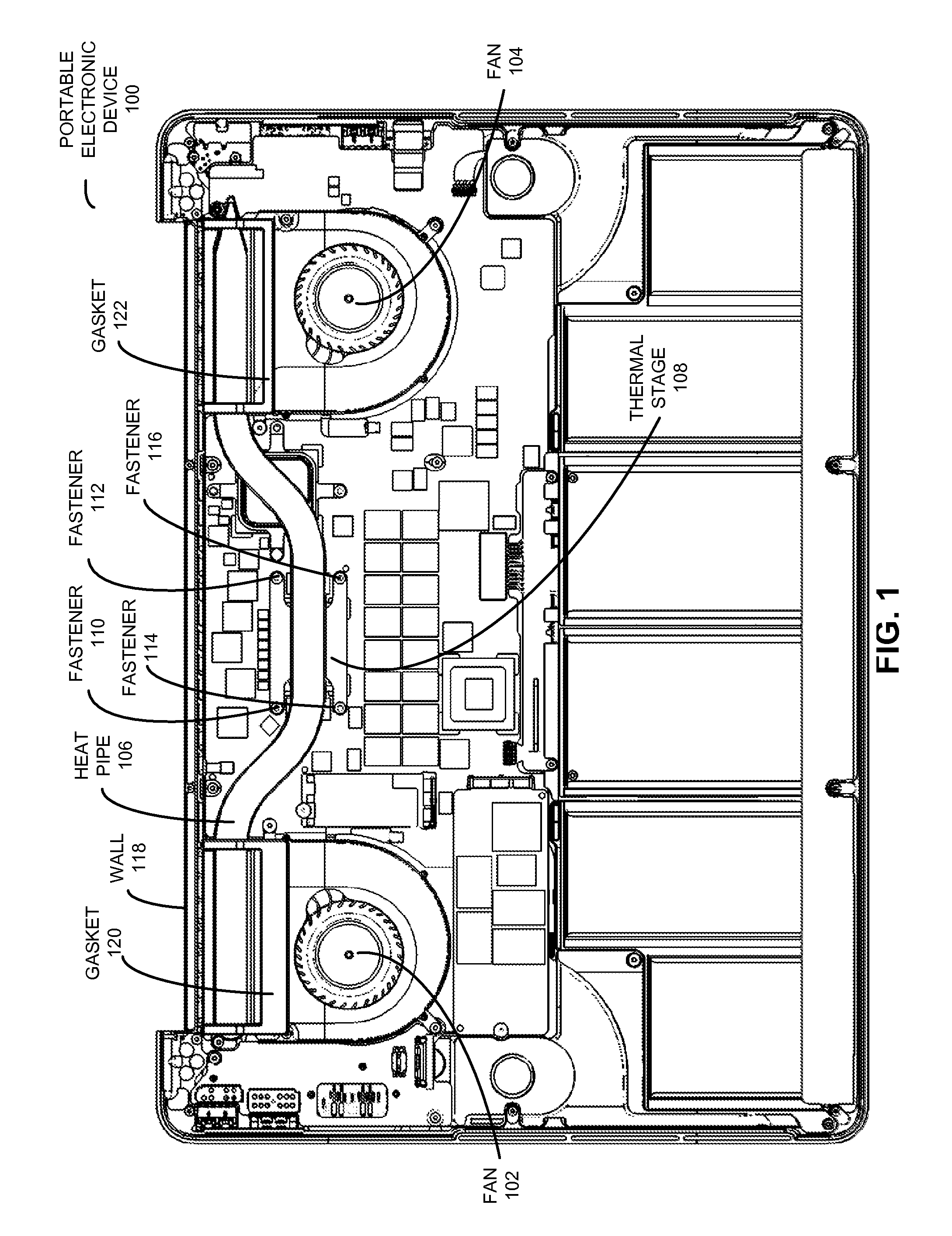 Gaskets for thermal ducting around heat pipes