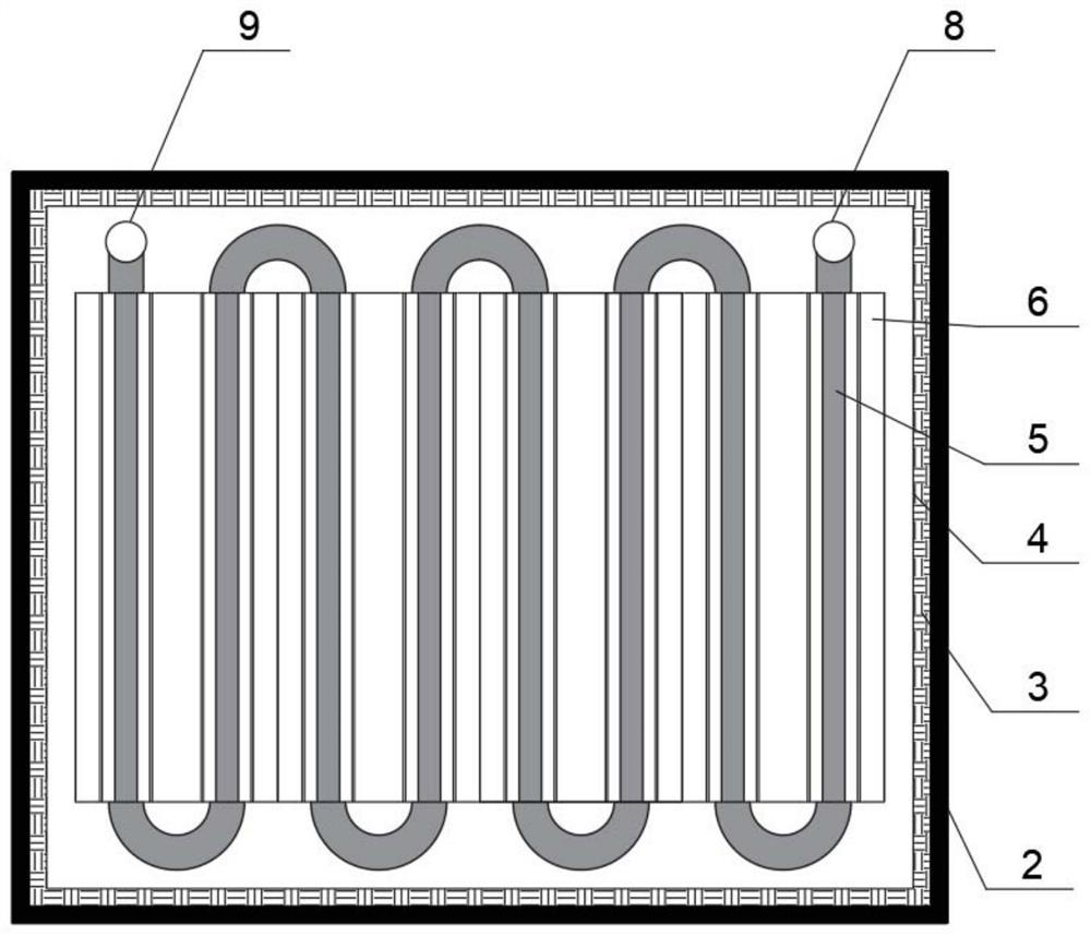 Phase change cold storage device for air conditioner