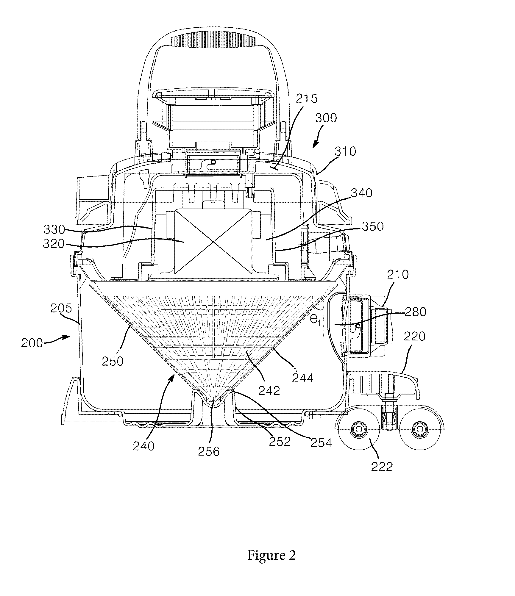 Dust-container assembly of vacuum cleaner