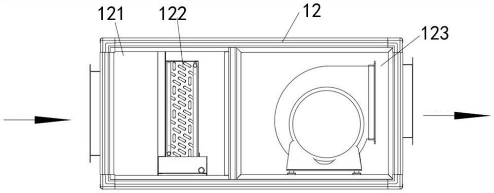 Split type heat pipe heat recovery fresh air unit