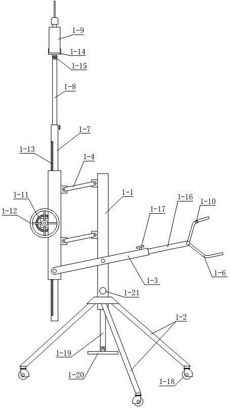 Roof hanging steel bar installation tool assembly and climbing-free hanging steel bar installation method using same