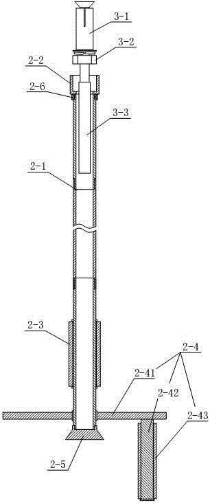 Roof hanging steel bar installation tool assembly and climbing-free hanging steel bar installation method using same