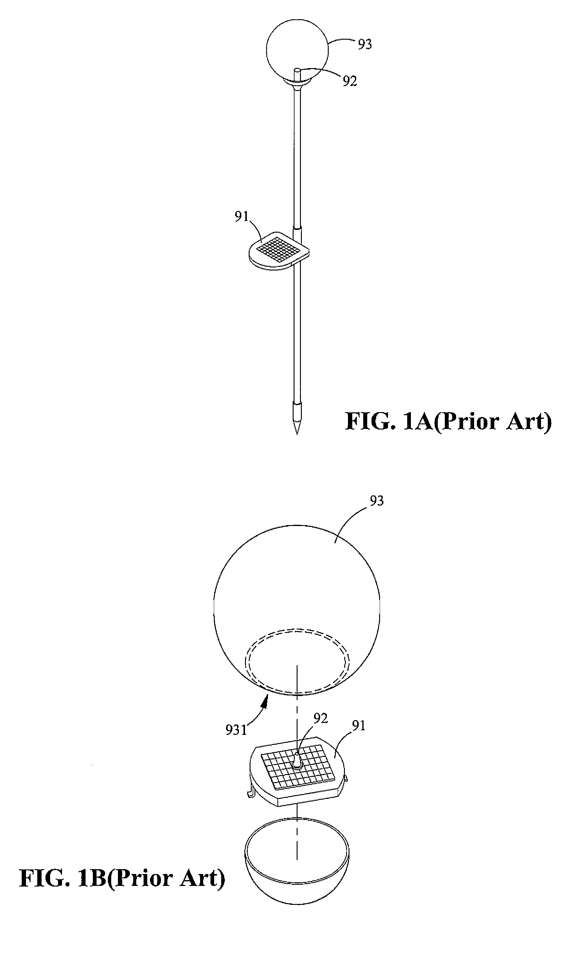 Illuminating Device Having Folding Solar Panels