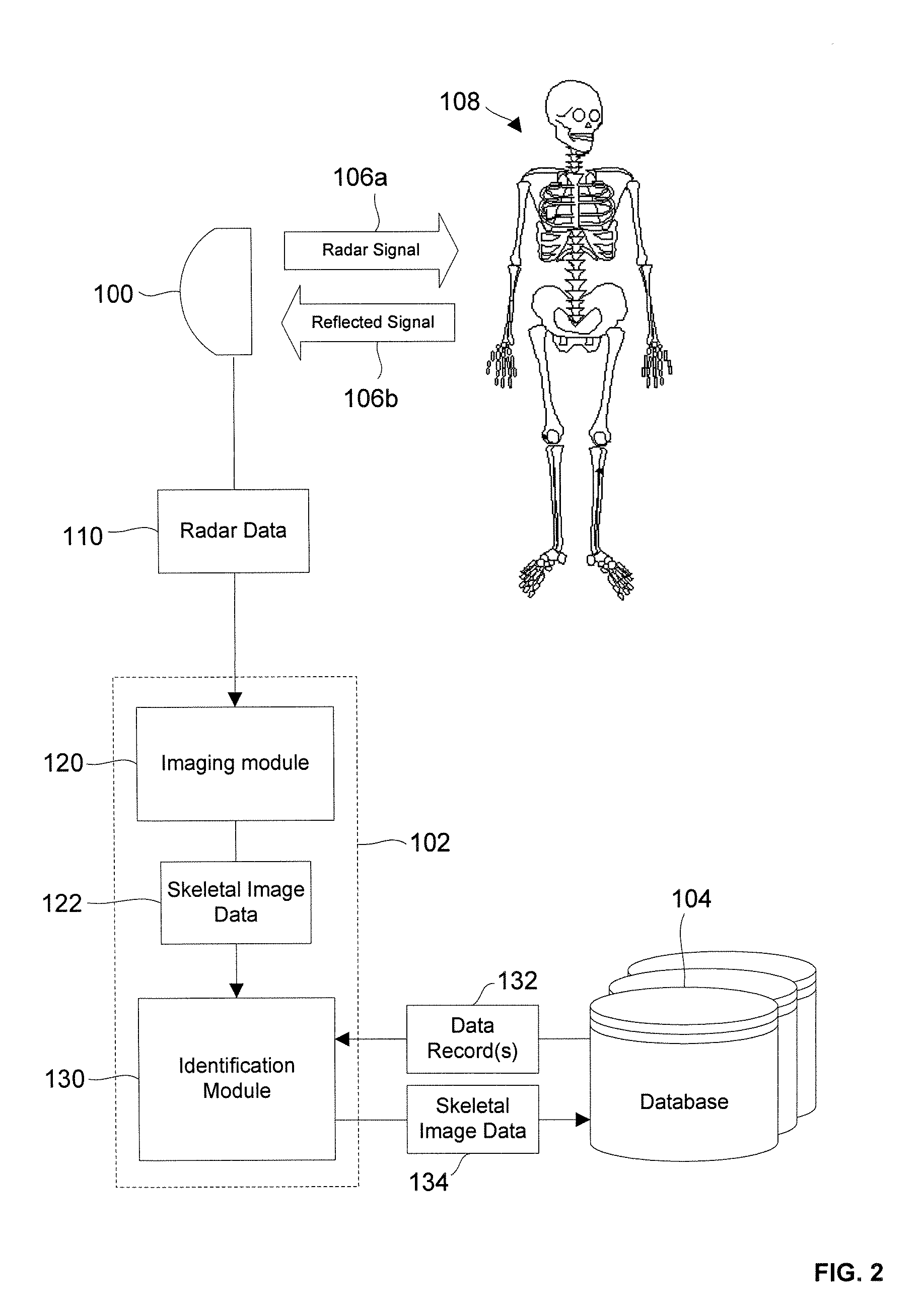 Skeletal Topography Imaging Radar For Unique Individual Identification