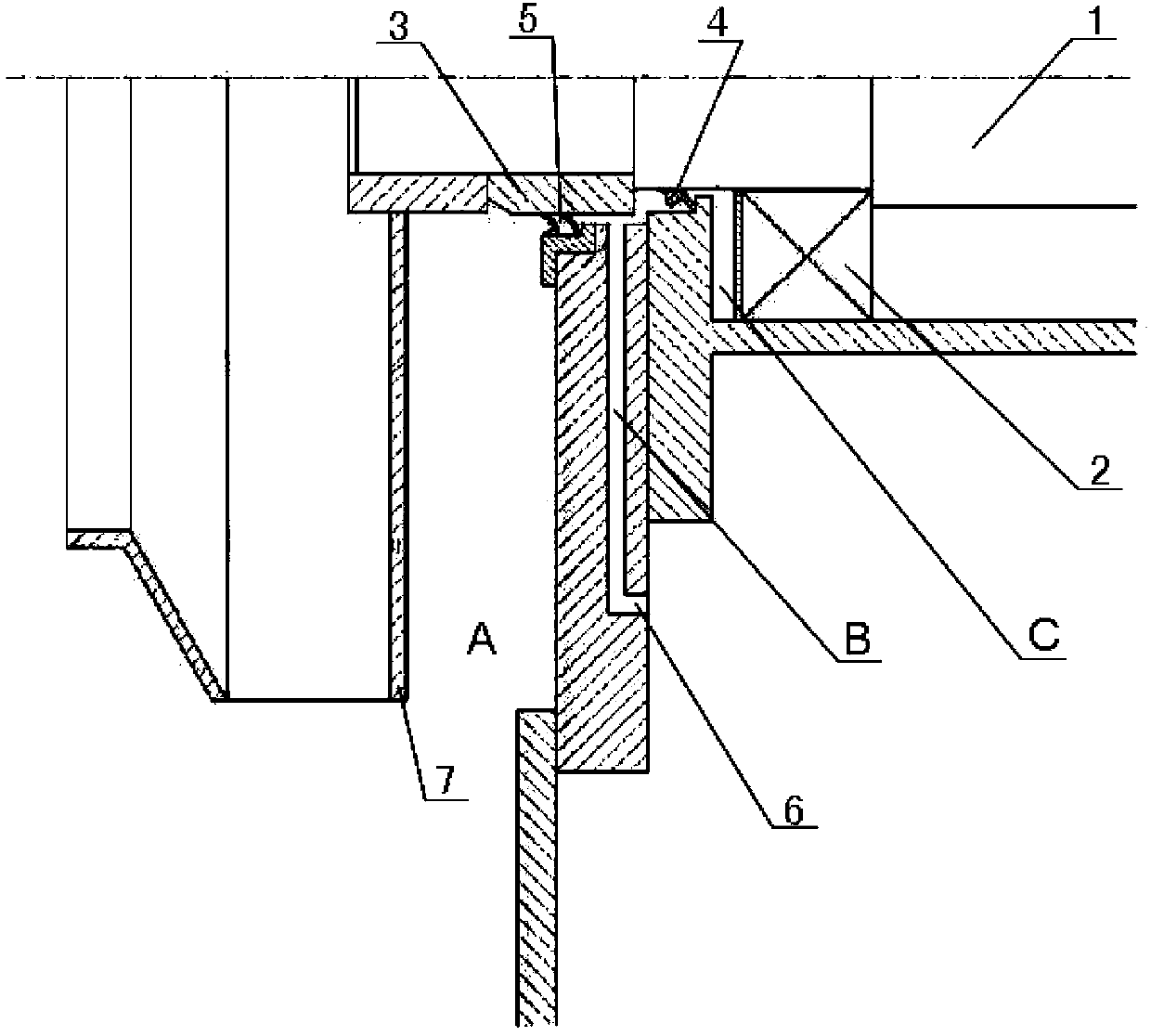 Labyrinth Sealing Device of Marine Auxiliary Blower