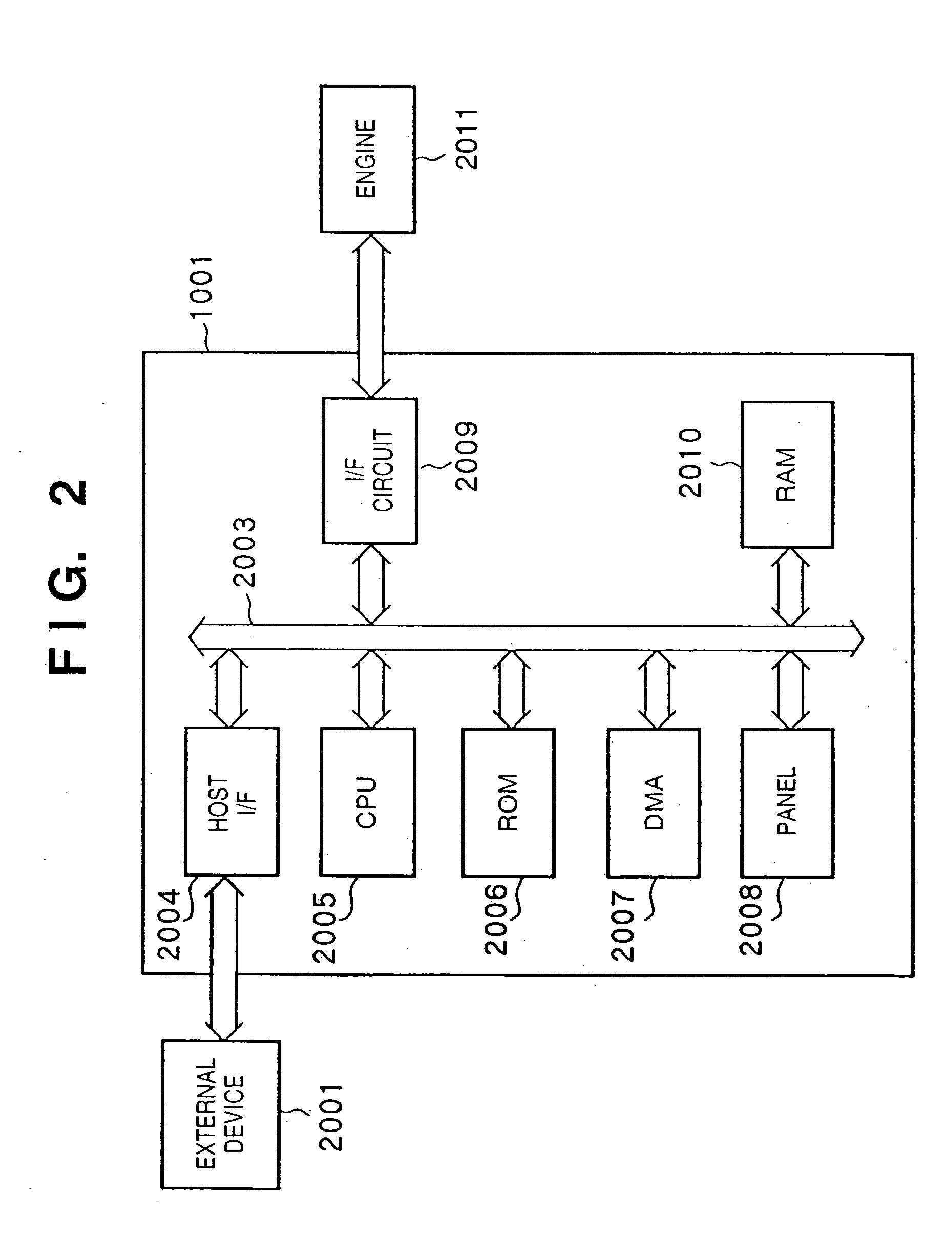 Image processing using processing by bands and fixed-size work buffer