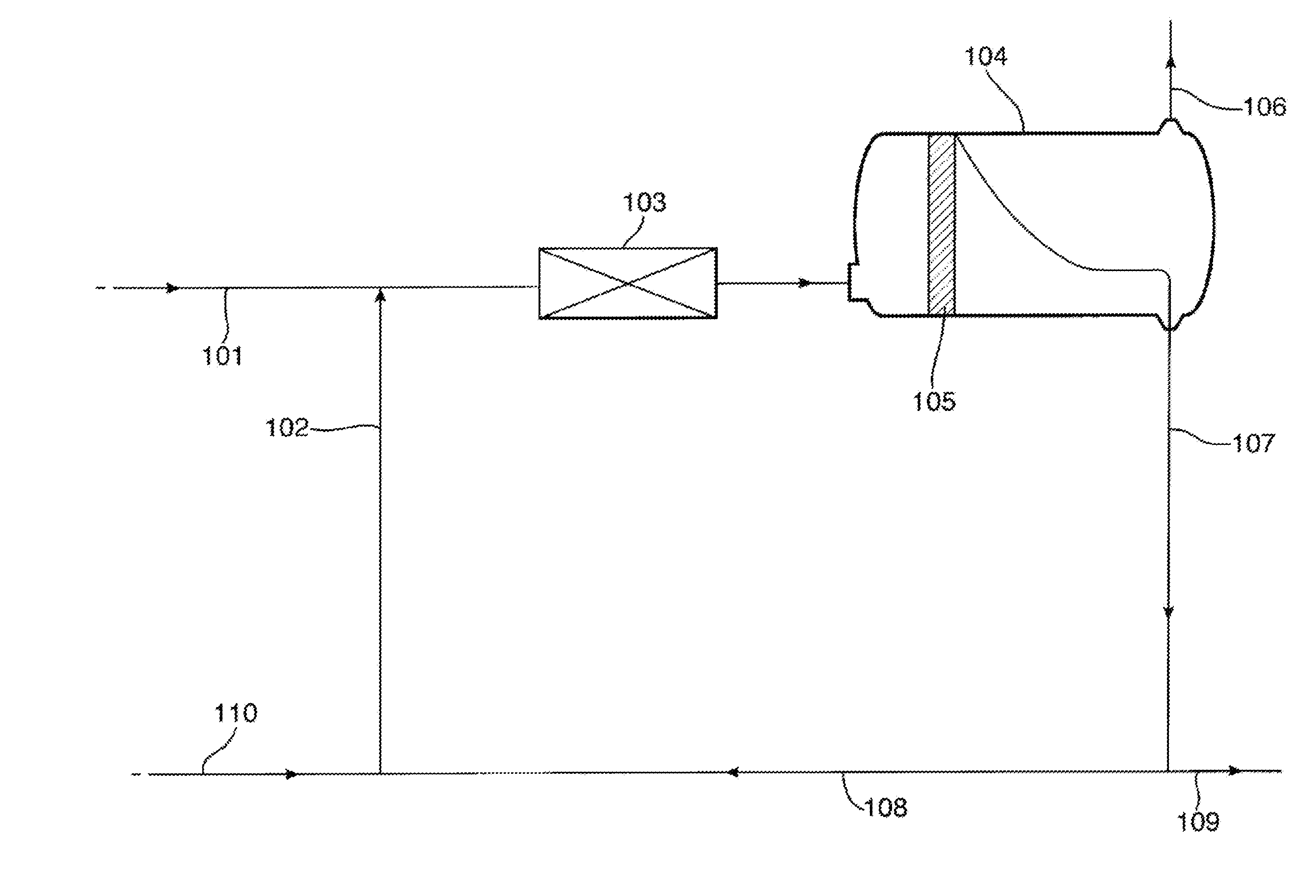 Process for preparing an organic hydroperoxide, industrial set-up therefore and process wherein such organic hydroperoxide is used in the preparation of an alkylene oxide