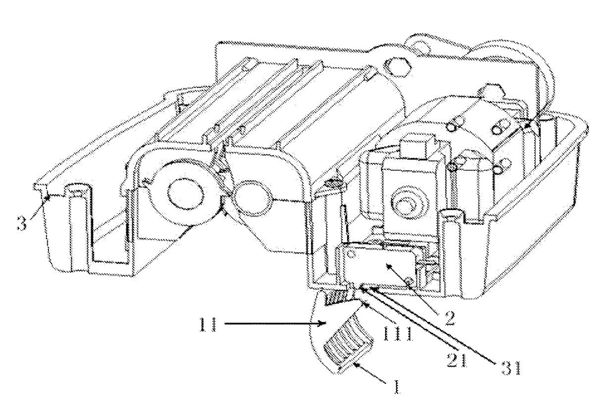 Safety shredder with bin-full device and time delay