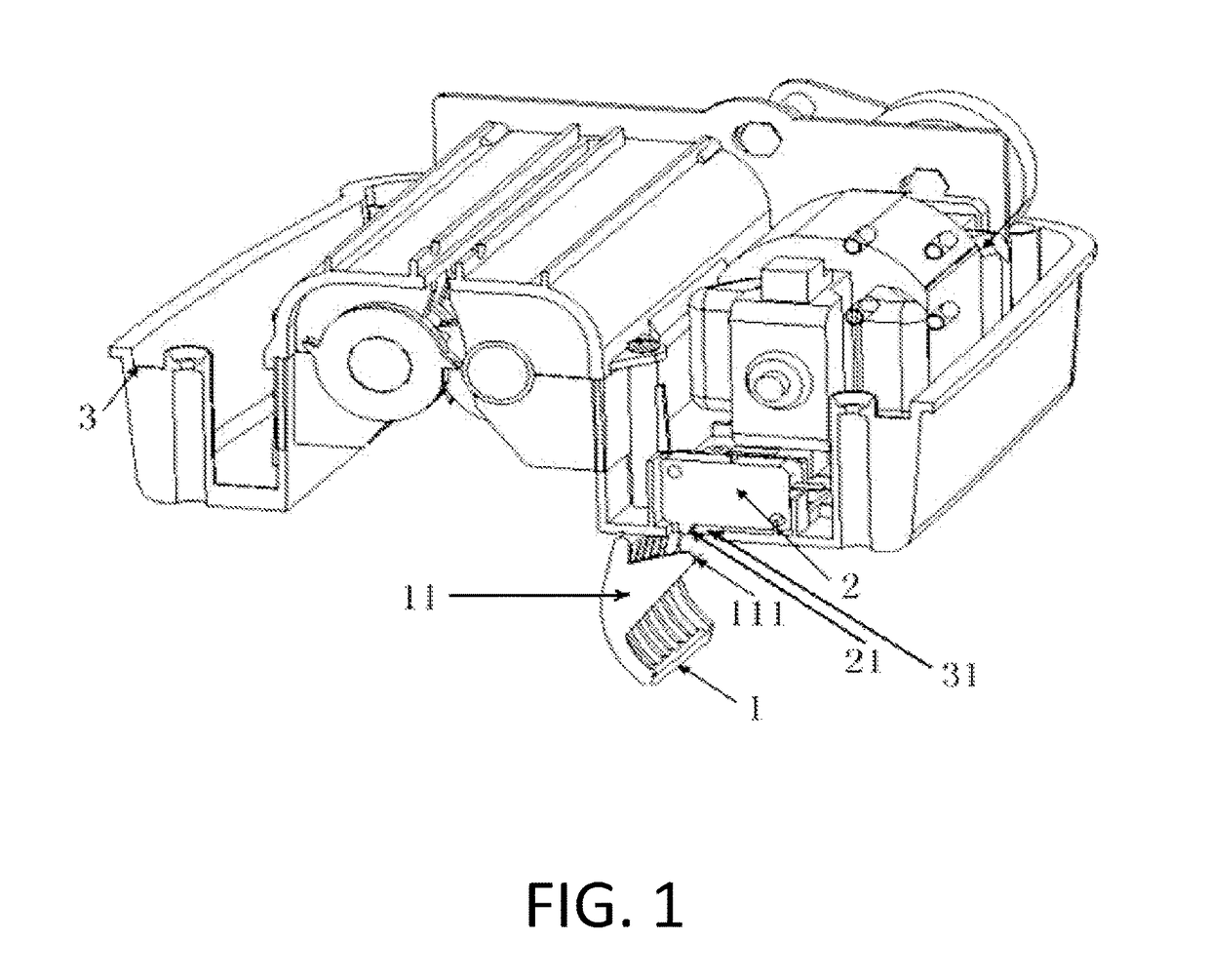 Safety shredder with bin-full device and time delay