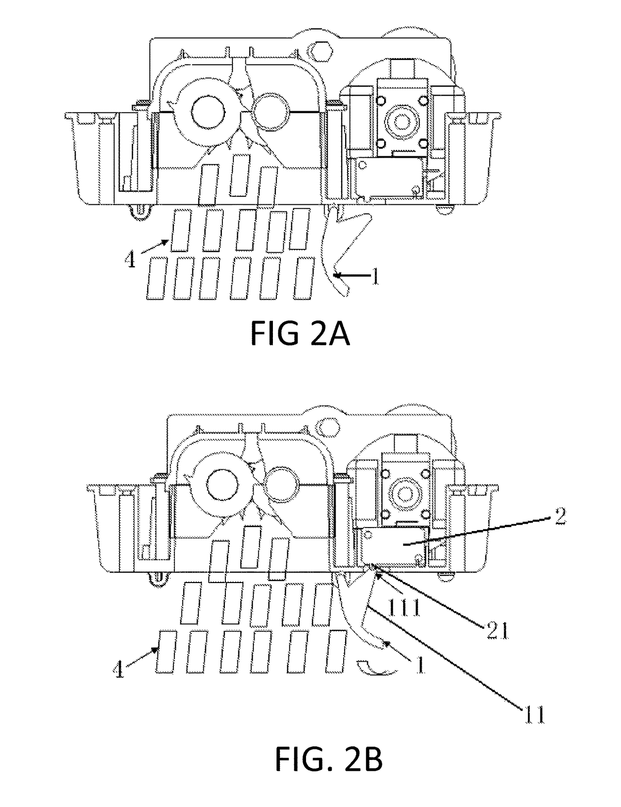 Safety shredder with bin-full device and time delay