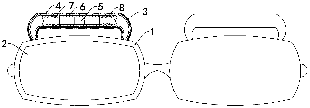 Suction type high-performance anti-fog swimming goggles