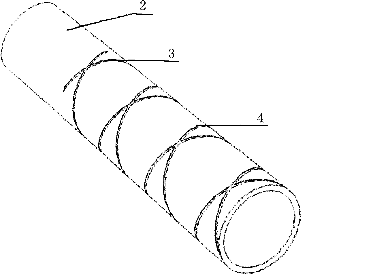 Fish pole with channel on jogged part of internode