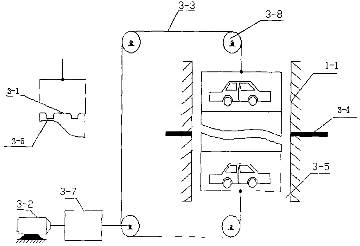 Low-cost opening-type mechanical stereo garage