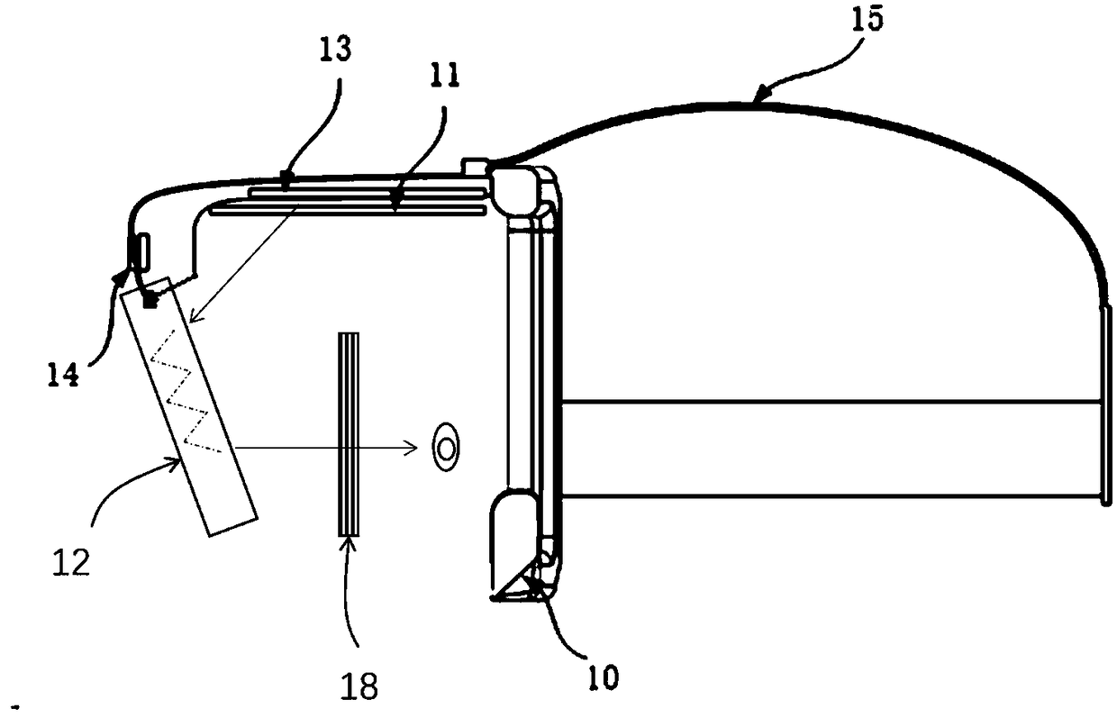 Naked eye three-dimensional virtual reality display helmet