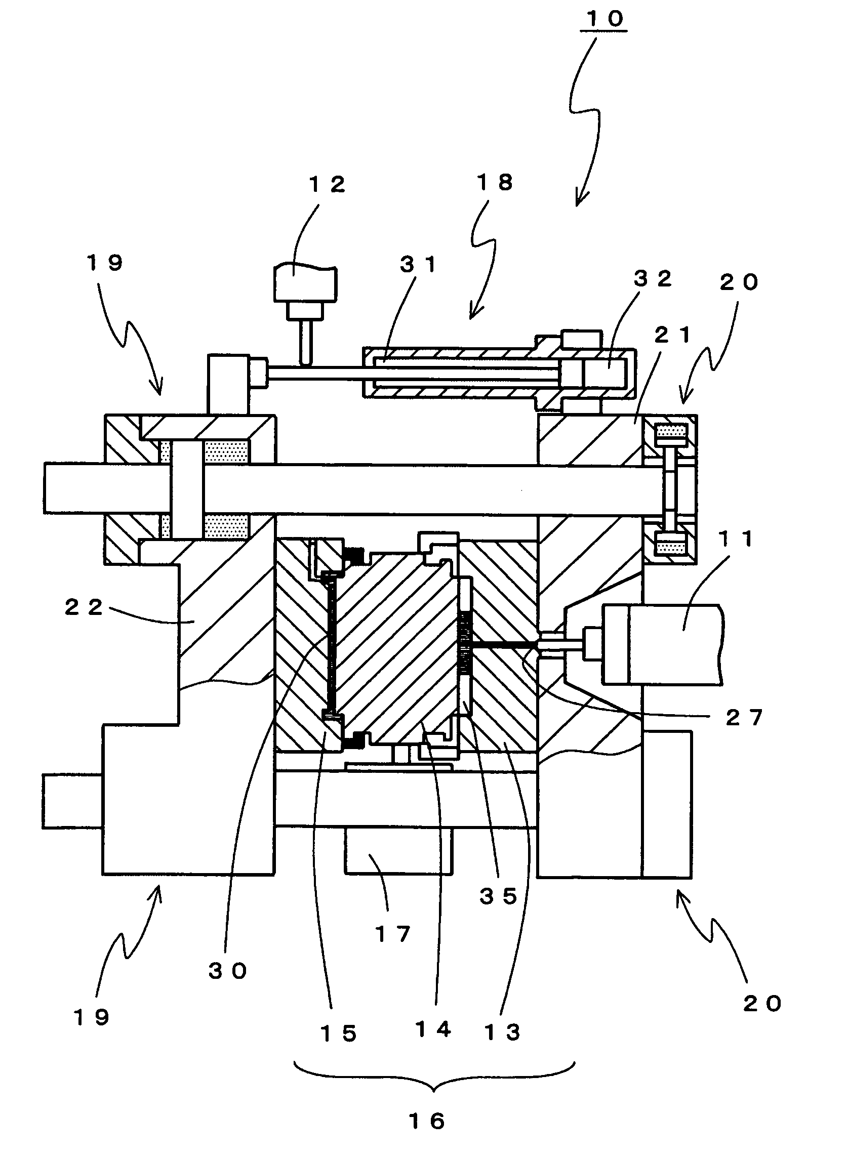 Method of molding composite molded article and mold system used for same