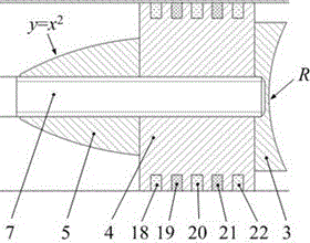 Fast-extending and slow-contracting hydraulic cylinder