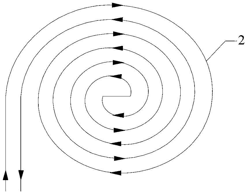 Fishpond device heating by using underground water