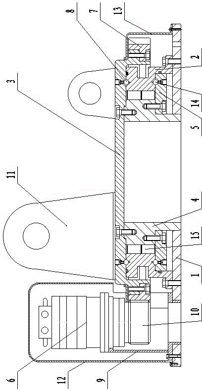 Suspension arm rotary table on carrier vehicle