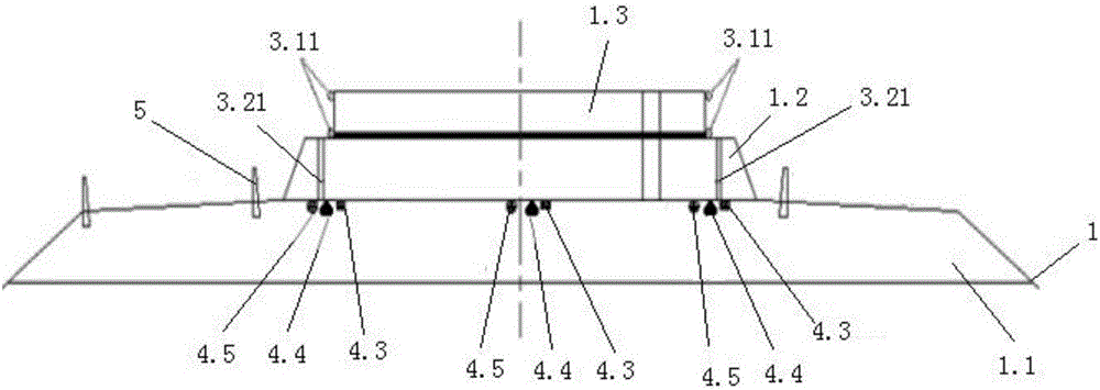 High-speed railway ballastless track subgrade rising soil test system and test method thereof