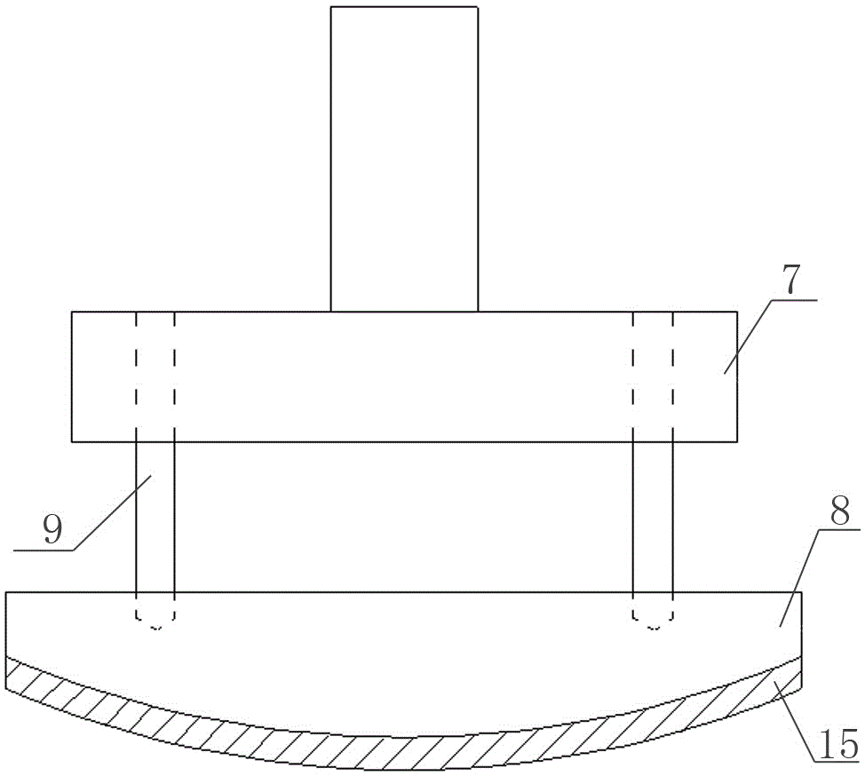 Fatigue test device and fatigue test method for equal-thickness pavement structure on basis of MTS