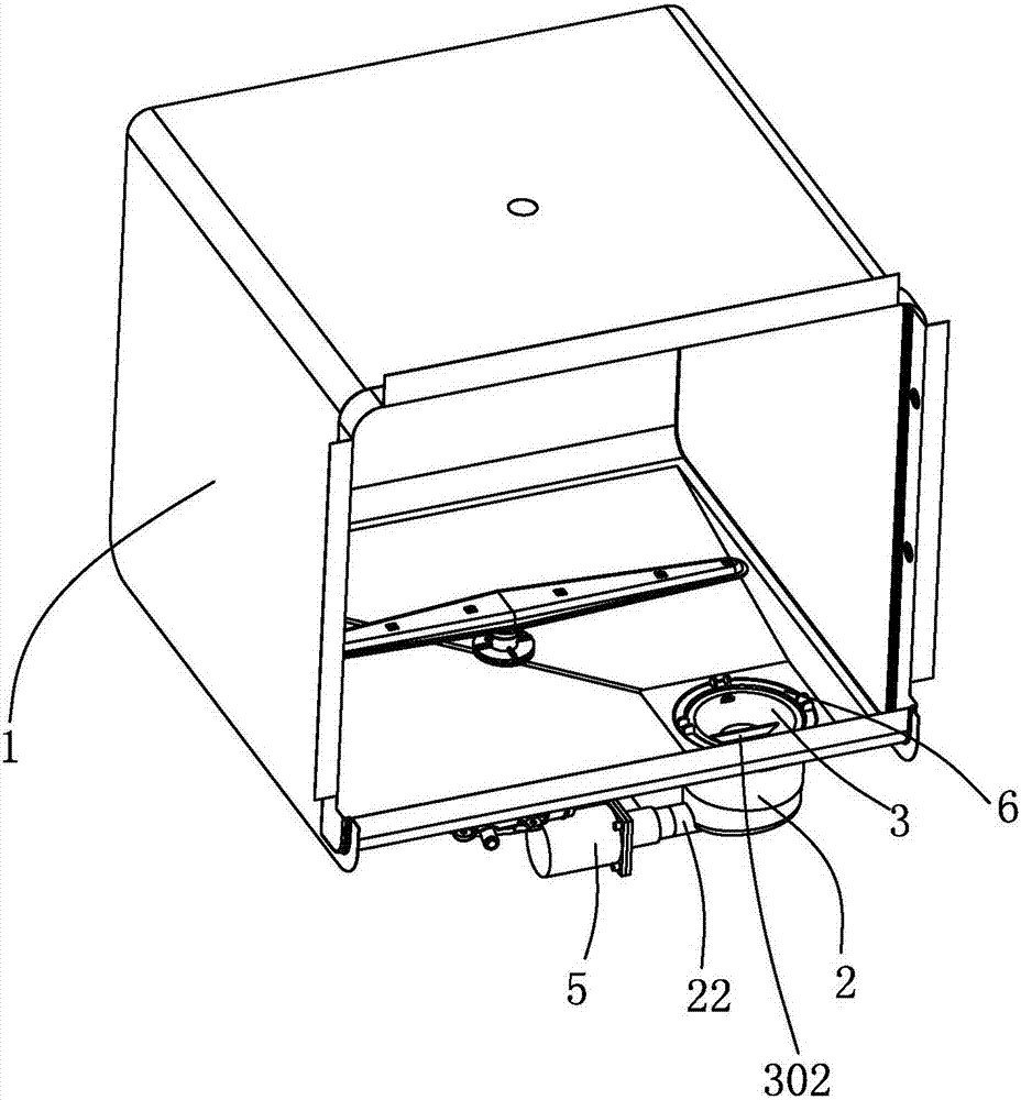 Dishwasher and residual isolating and discharging device thereof