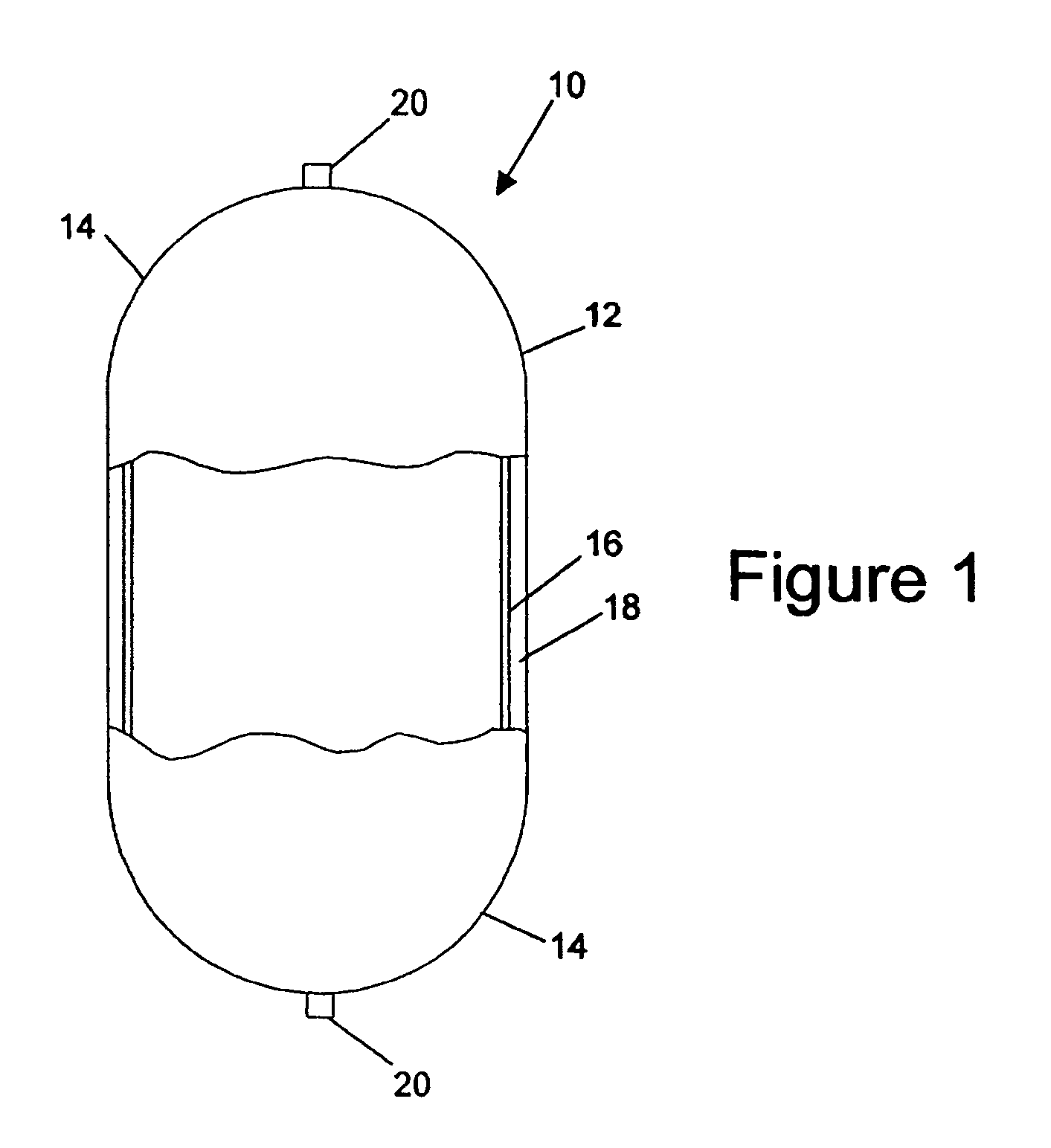 Composite pressure tank and process for its manufacture