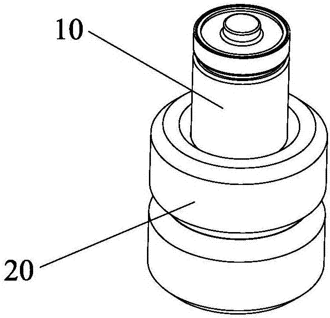 Battery core and jig separation mechanism