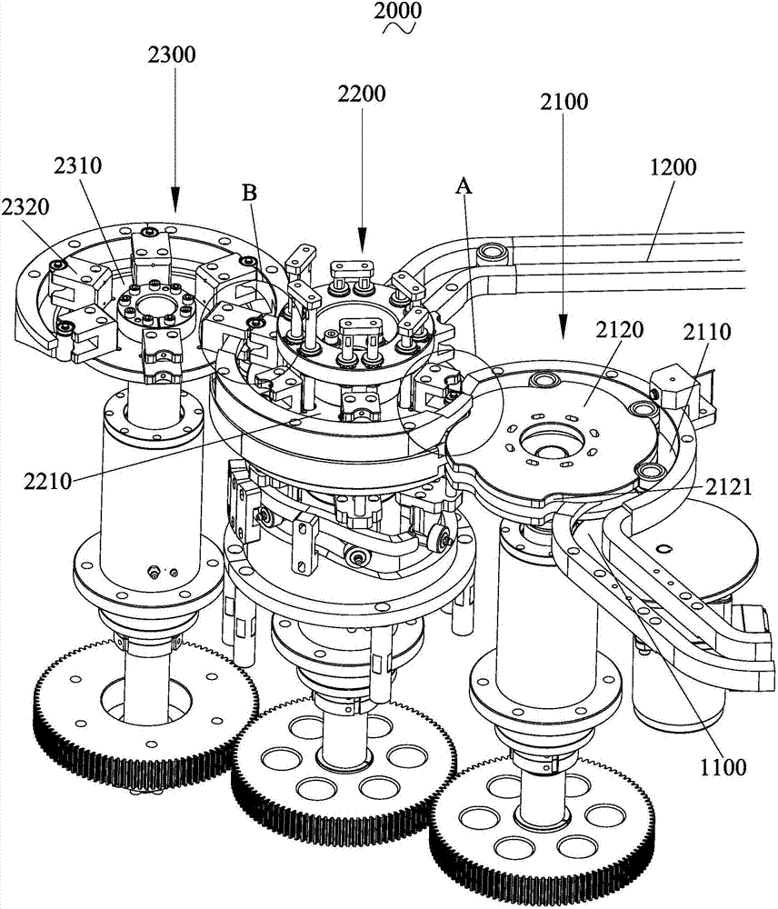 Battery core and jig separation mechanism