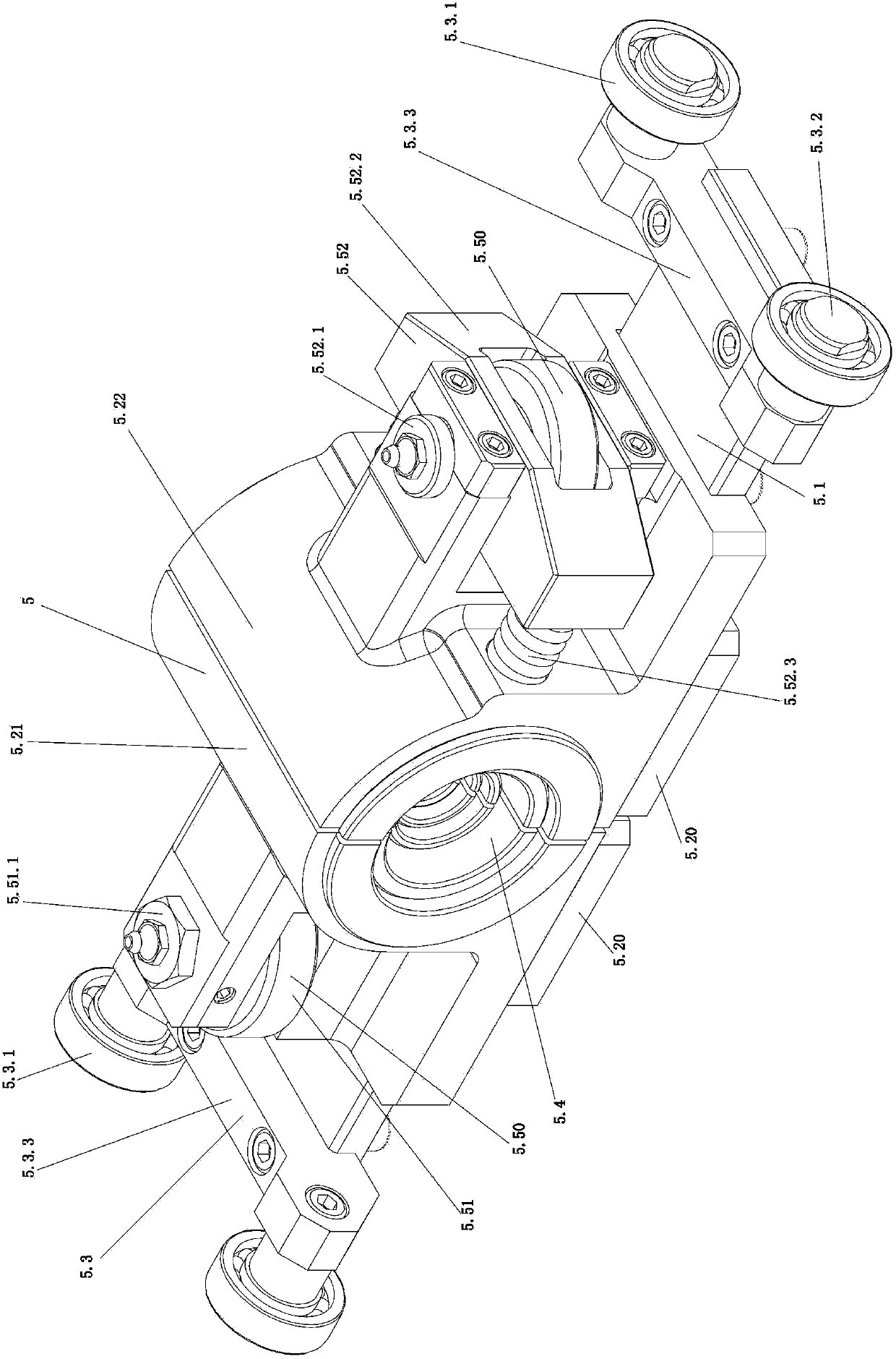 Steel tube traction machine