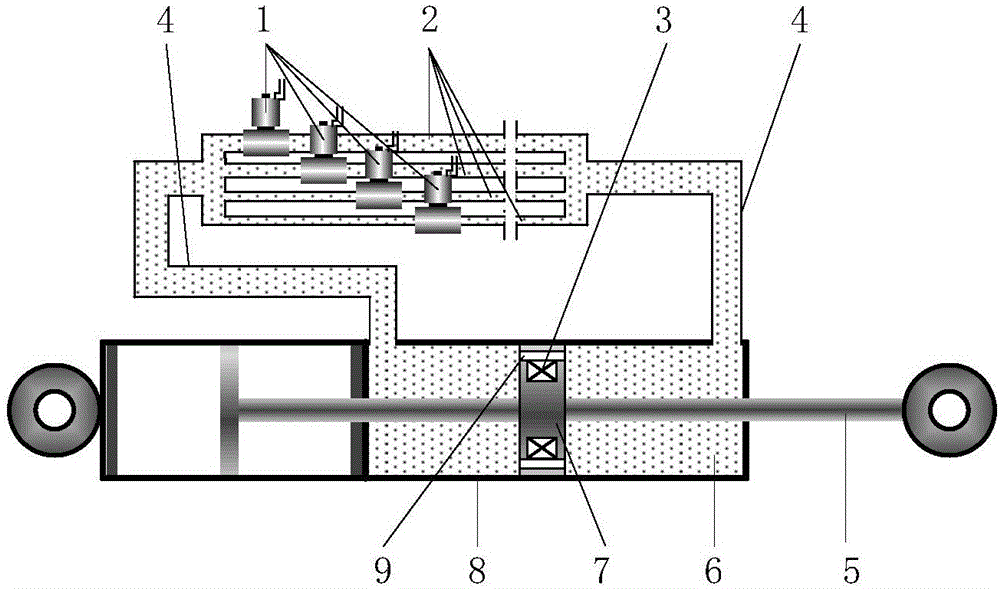 Controllable inertial and damped magneto-rheological inerter device and control method thereof